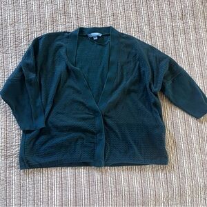 Simply Vera Vera Wang Teal Open-Front Cardigan